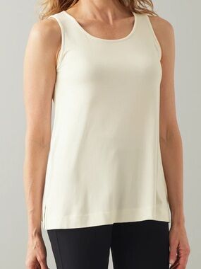 J Jill Wearever A Line Tank Cream L